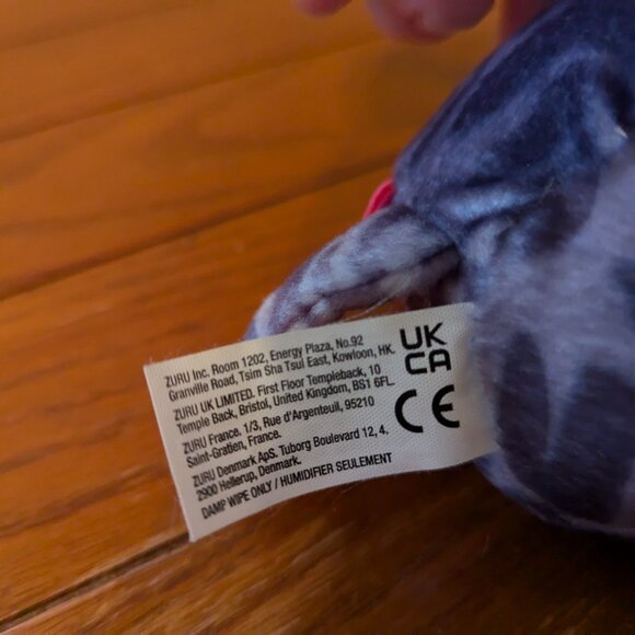 Zuru Rainbocorns Gray Tabby Cat Unicorn 4" Mini Plush Stuffed Animal Fish Tummy - Picture 10 of 11